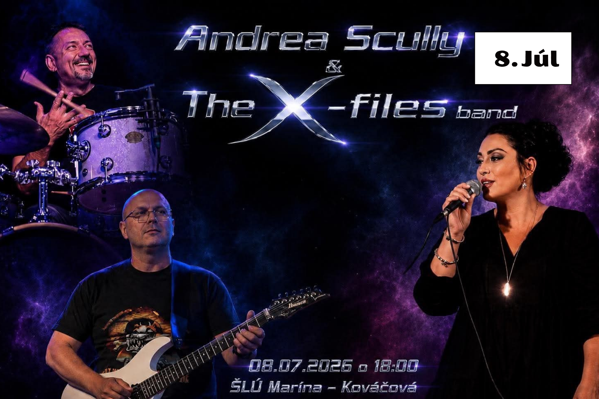 Posedenie pri hudbe s Andreou Scully & The X – Files Band