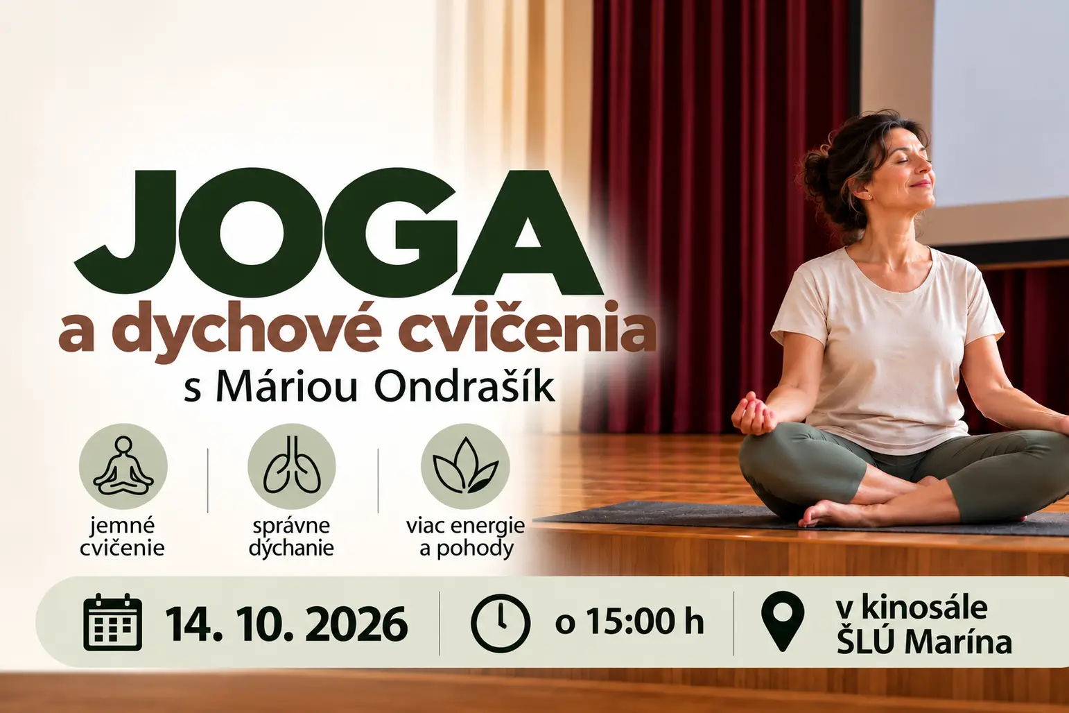 JOGA a dychové cvičenia